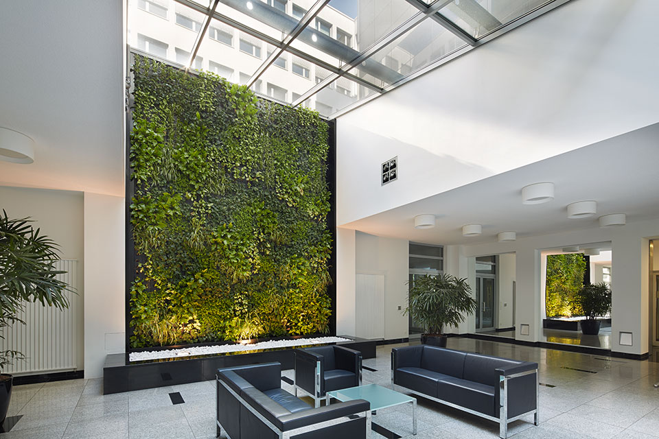 Interiorfotografie Fabian Aurel Hild für Hydroflora bei AXA in Frankfurt