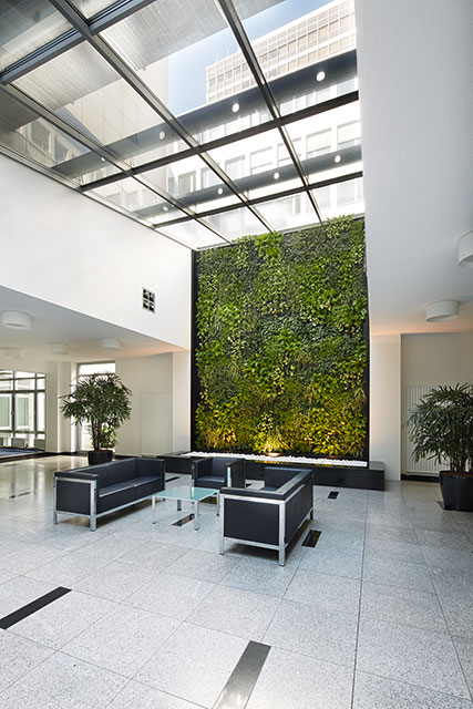 Interiorfotografie Fabian Aurel Hild für Hydroflora bei AXA in Frankfurt