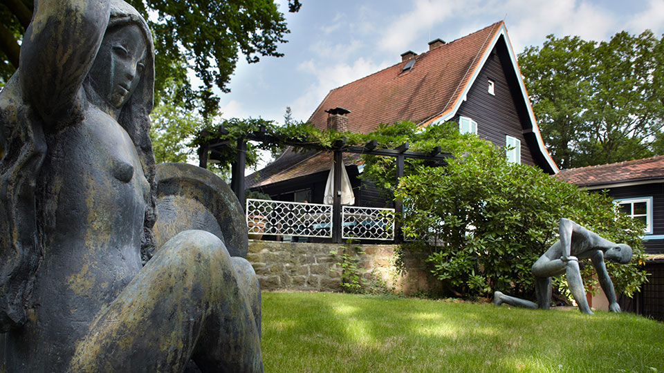 Architekturfotografie Fabian Aurel Hild privater Kunstgarten in Frankfurt